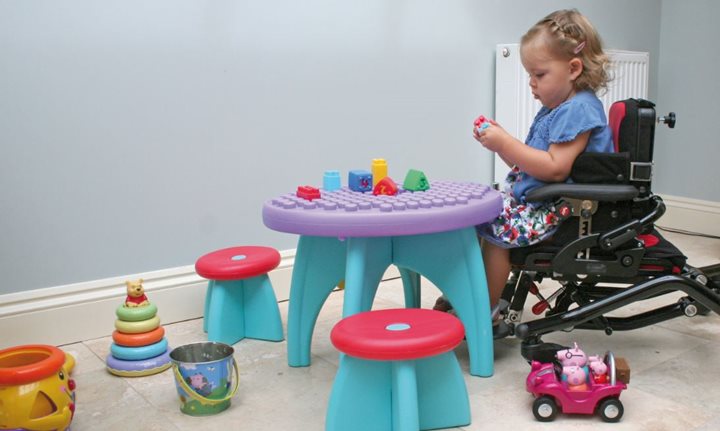 children with disabilities playing