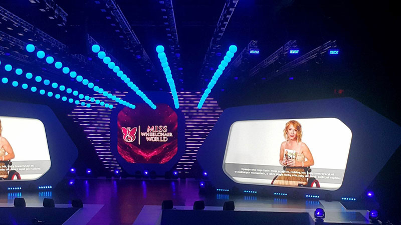 The stage of Miss Wheelchair World 2017